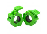 Замки для грифа Sportex пластик система LOCK-JAW PRO (d 25) E42119 зеленый