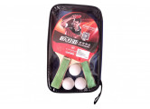 Набор для настольного тенниса Sportex 2 ракетки 3 шарика T07532-3 зеленый