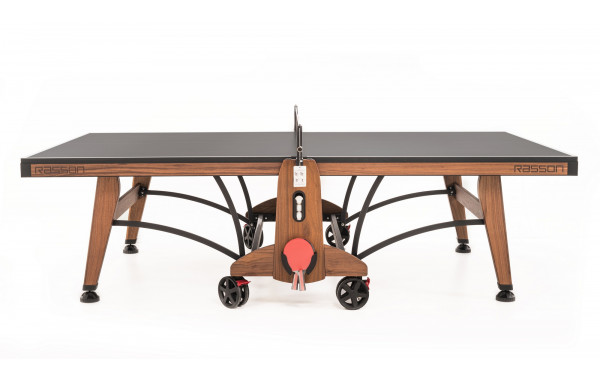 Теннисный стол складной для помещений Rasson Premium T03 Indoor 51.235.01.2 натуральный орех 600_380