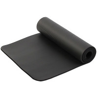 Коврик для фитнеса и йоги Larsen NBR 183х60х1см черный