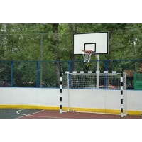 Щит баскетбольный Atlet антивандальный металлический игровой 180х105 см IMP-A07