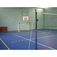 Стойки волейбольные на растяжках с механическим натяжениям сетки (пара) Atlet IMP-A26