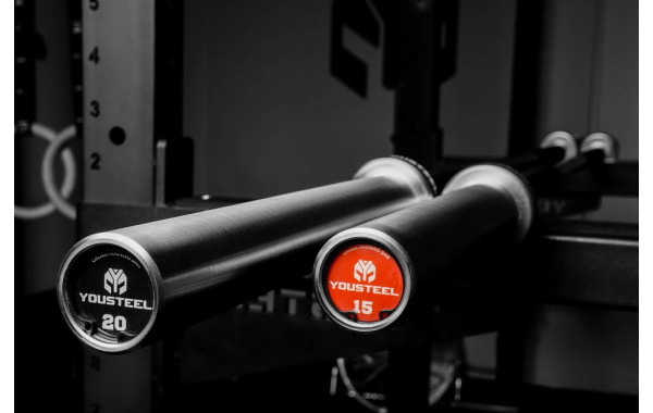 Гриф YouSteel Training Bar XF-15, 15кг, длина 2010мм, D25мм, bushing, черный оксид + хром 600_380