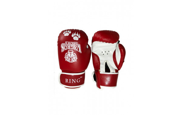 Боксерские перчатки Vagro Sport Ring RS912, 12oz, красный 600_380