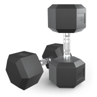 Гантель гексагональная обрезиненная 20 кг UnixFit DBHEX20x2 2 шт