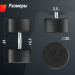 Гантель круглая обрезиненная 47,5 кг UnixFit PRO DBRND47_5PBKx2 2 шт 75_75