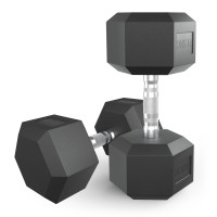 Гантель гексагональная обрезиненная 27,5 кг UnixFit DBHEX27_5x2 2 шт