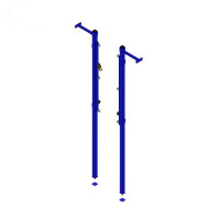 Стойки волейбольные универсальные пристенные с системой натяжения (цвет синий) Dinamika ZSO-004270