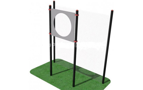 Мишень на стойках круглая для выполнения испытания Метание теннисного мяча в цель (дистанция 6 м) ФСИ 10912 600_380