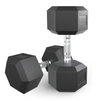 Гантель гексагональная обрезиненная 25 кг UnixFit DBHEX25x2 2 шт
