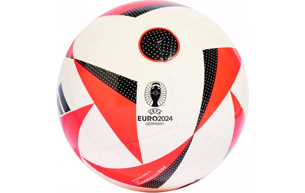 Мяч футбольный Adidas Euro24 Club IN9372, р.4, ТПУ, 12 пан., маш.сш., бело-красно-черный 600_380