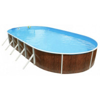 Морозоустойчивый бассейн Azuro 405DL, овальный 7,3х3,7х1,2 м Comfort