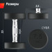 Гантель круглая обрезиненная 7,5 кг UnixFit PRO DBRND7_5PBKx2 2 шт 75_75