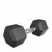 Гантель гексагональная обрезиненная 10 кг UnixFit DBHEX10x2 2 шт 75_75