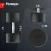 Гантель круглая обрезиненная 50 кг UnixFit PRO DBRND50PBKx2 2 шт 75_75