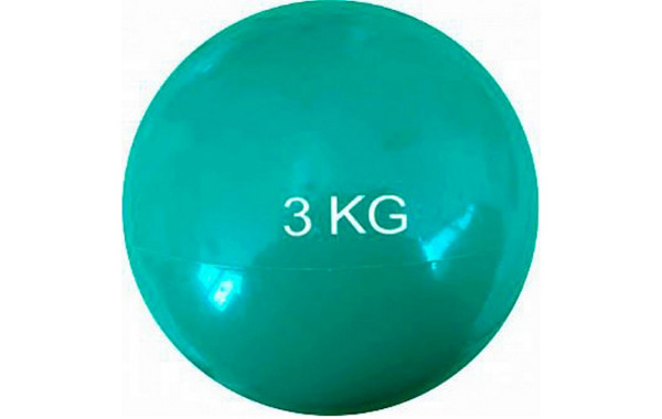 Мяч Пилатес (Медбол) с утяжелителем 3 кг, d21 см, цвета в ассортименте 600_380