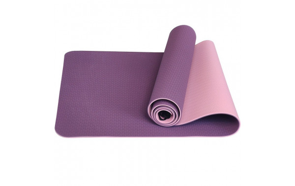 Коврик для йоги 183x61x0,6 см Sportex ТПЕ E33579 фиолетово\розовый 600_380