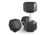 Гантель гексагональная обрезиненная 42,5 кг UnixFit DBHEX42_5x2 2 шт
