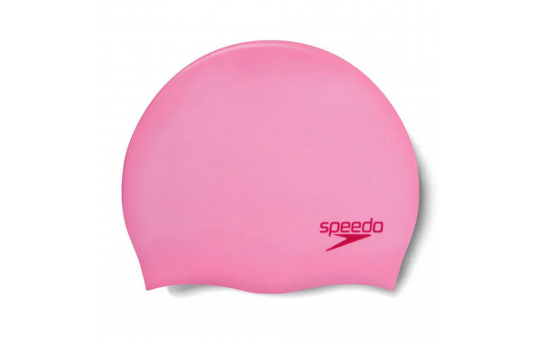Шапочка для плавания детская Speedo Plain Moulded Silicone Cap Jr 8-7099015964 розовый 600_380