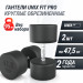 Гантель круглая обрезиненная 47,5 кг UnixFit PRO DBRND47_5PBKx2 2 шт 75_75