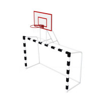 Ворота мини футбольные гандбольные с баскетбольным щитом Dinamika ZSO-003808