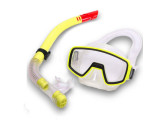 Набор для плавания детский Sportex маска+трубка (ПВХ) E41226 желтый