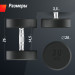 Гантель круглая обрезиненная 20 кг UnixFit PRO DBRND20PBKx2 2 шт 75_75