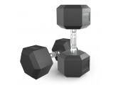 Гантель гексагональная обрезиненная 17,5 кг UnixFit DBHEX17_5x2 2 шт