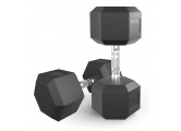 Гантель гексагональная обрезиненная 30 кг UnixFit DBHEX30x2 2 шт