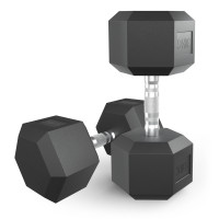 Гантель гексагональная обрезиненная 30 кг UnixFit DBHEX30x2 2 шт