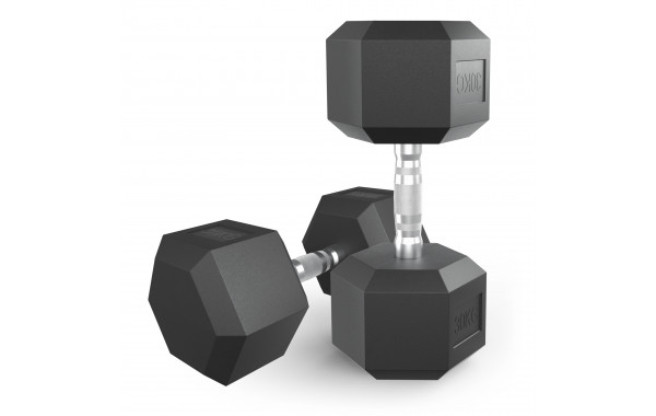 Гантель гексагональная обрезиненная 30 кг UnixFit DBHEX30x2 2 шт 600_380