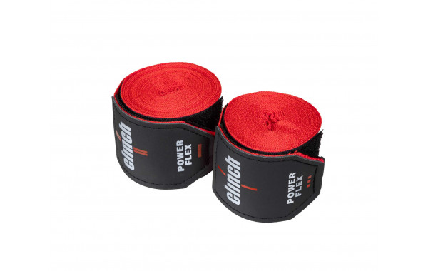 Бинты боксерские 350см Clinch Boxing Hand Wrap Power Flex C239 красный 600_380