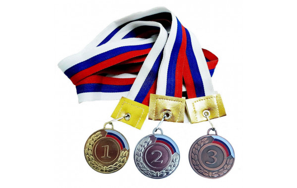 Медаль Sportex 3 место с флагом (d5 см, лента в комплекте) F11734 600_380