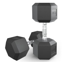 Гантель гексагональная обрезиненная 22,5 кг UnixFit DBHEX22_5x2 2 шт