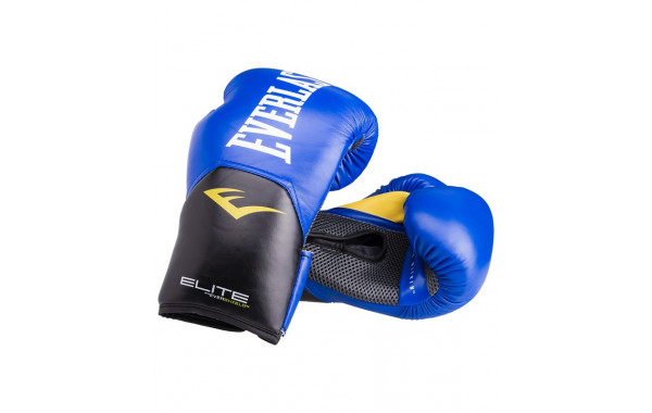 Перчатки боксерские Everlast Elite ProStyle P00001205, 14oz, к/з, синий 600_380