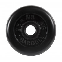 Диск обрезиненный d26мм MB Barbell MB-PltB26 2,5кг черный