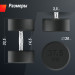 Гантель круглая обрезиненная 37.5 кг UnixFit PRO DBRND37_5PBKx2 2 шт 75_75