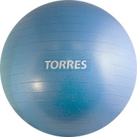 Мяч гимнастический Torres AL121175BL, диам. 75 см, с насосом, голубой