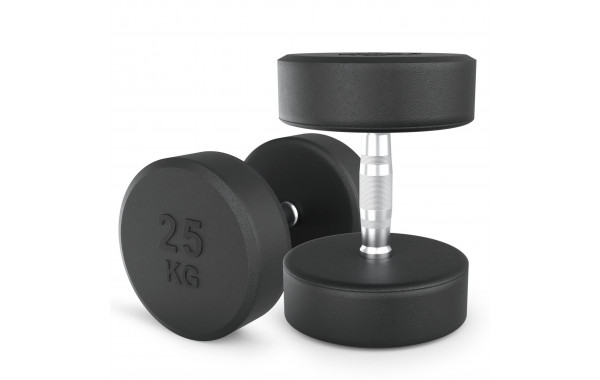 Гантель круглая обрезиненная 25 кг UnixFit PRO DBRND25PBKx2 2 шт 600_380