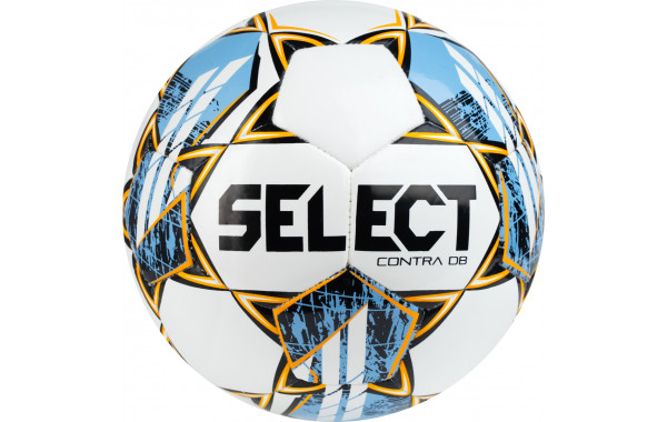 Мяч футбольный Select Contra DB V23, 0853160200, р.3, 32 пан, ПУ, гибрид.сш, бело-голубой 600_380