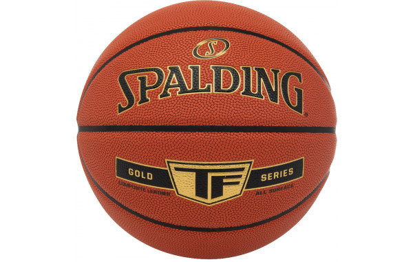 Мяч баскетбольный Spalding Gold TF 76857z, р.7, композит (микрофибра), коричнево-черный 600_380