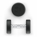 Гантель круглая обрезиненная 7,5 кг UnixFit PRO DBRND7_5PBKx2 2 шт 75_75
