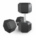Гантель гексагональная обрезиненная 37,5 кг UnixFit DBHEX37_5x2 2 шт 75_75