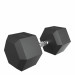 Гантель гексагональная обрезиненная 32,5 кг UnixFit DBHEX32_5x2 2 шт 75_75