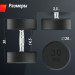 Гантель круглая обрезиненная 30 кг UnixFit PRO DBRND30PBKx2 2 шт 75_75