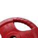 Диск Олимпийский 25кг, обрезиненный цветной с ручками V-Sport LC-25 75_75