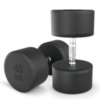 Гантель круглая обрезиненная 45 кг UnixFit PRO DBRND45PBKx2 2 шт