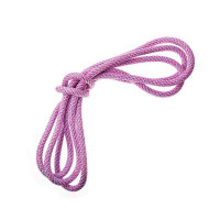 Скакалка гимнастическая с люрексом Body Form BF-SK10 Радуга розовый-голубой-фиолетовый