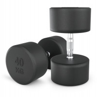 Гантель круглая обрезиненная 40 кг UnixFit PRO DBRND40PBKx2 2 шт