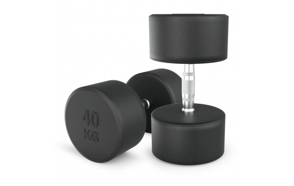 Гантель круглая обрезиненная 40 кг UnixFit PRO DBRND40PBKx2 2 шт 600_380